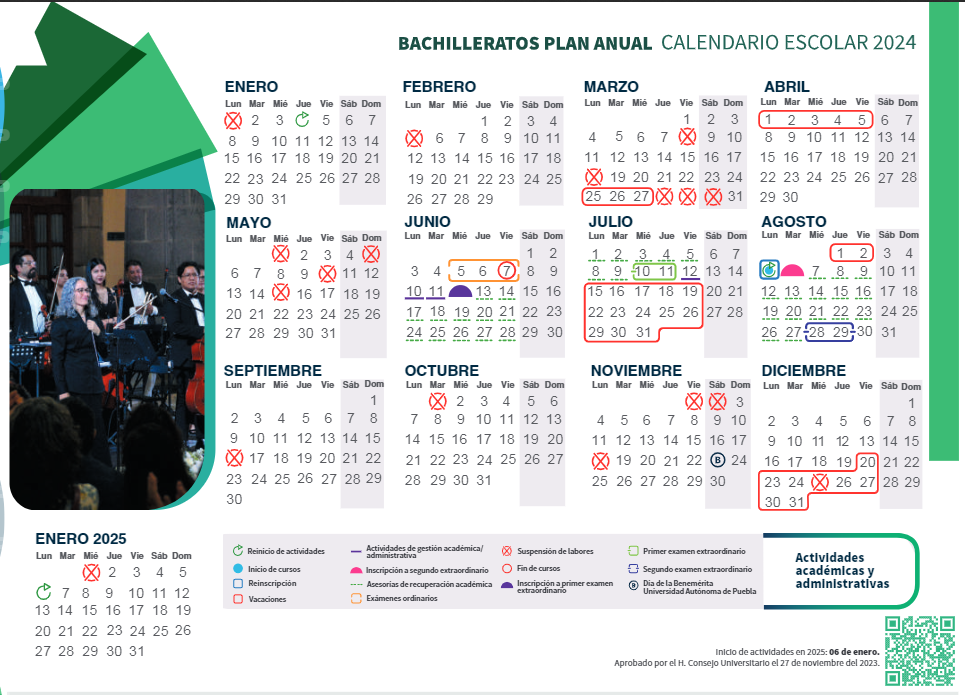Calendario BUAP 2024 en PDF Calendario SEP MX